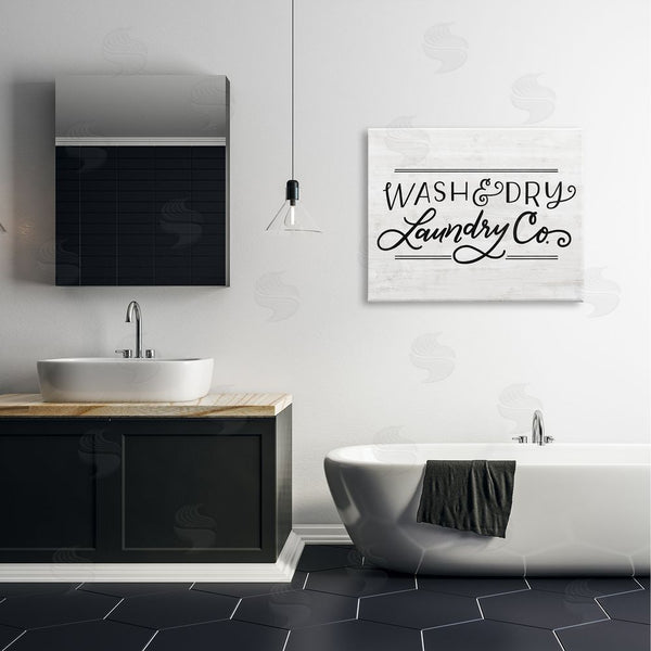 Stupell Industries Loni Harris | Wash Laundry Co Grain Textured Background Wall Art