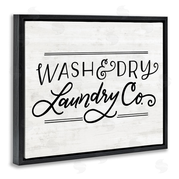 Stupell Industries Loni Harris | Wash Laundry Co Grain Textured Background Wall Art