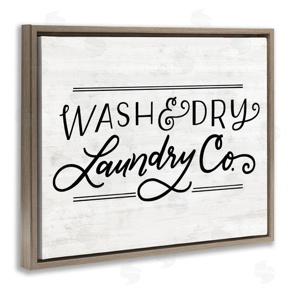 Stupell Industries Loni Harris | Wash Laundry Co Grain Textured Background Wall Art