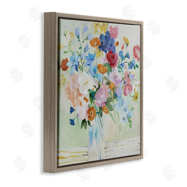 Stupell Industries LORENZO COLLECTION | Abstract Mixed Hued Flowers
