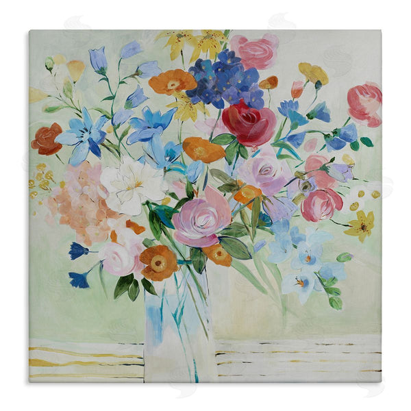 stupell industries LORENZO COLLECTION | Abstract Mixed Hued Flowers