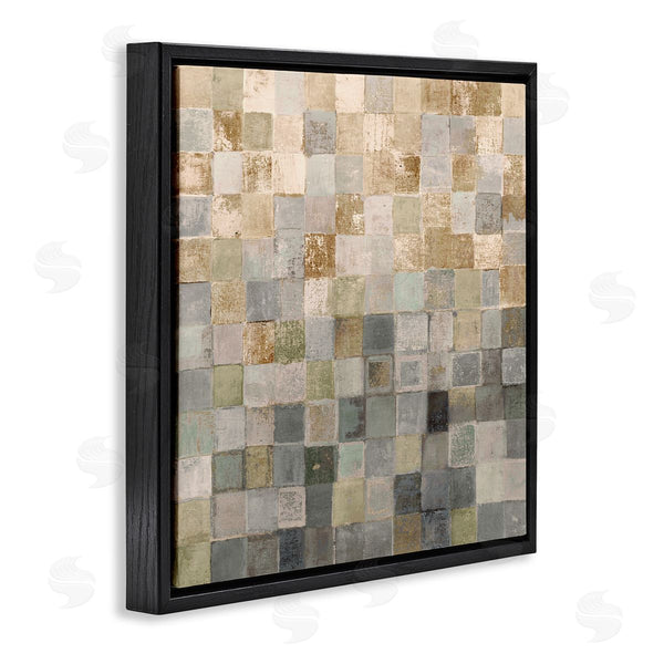 Stupell Industries Lorenzo Collective | Alternating Beige And Grey Squares