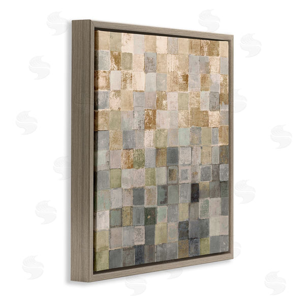 Stupell Industries Lorenzo Collective | Alternating Beige And Grey Squares