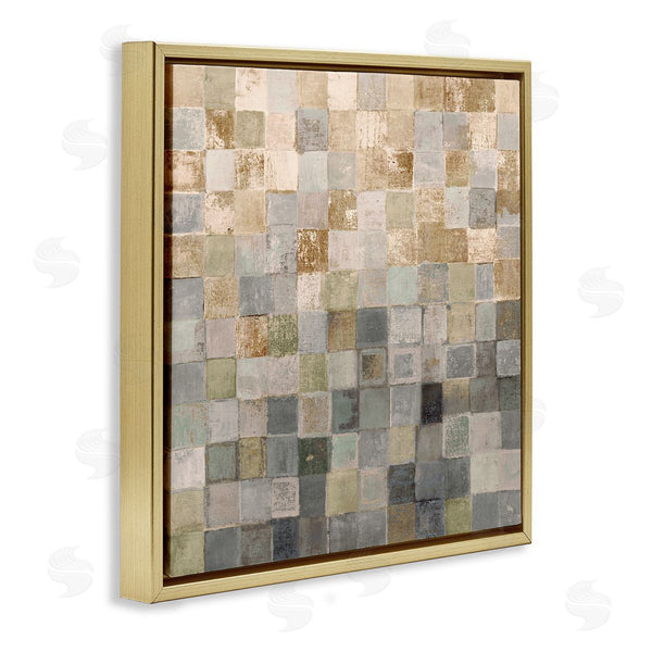 Stupell Industries Lorenzo Collective | Alternating Beige And Grey Squares