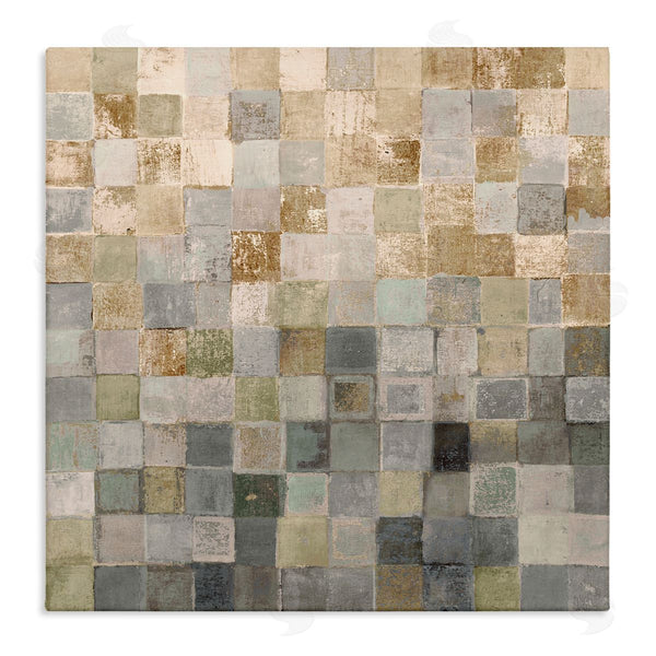 stupell industries Lorenzo Collective | Alternating Beige and Grey Squares