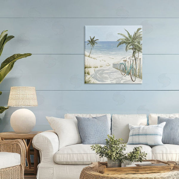 Stupell Industries Lorenzo Collective | Beach Bike Coastal Scene Wall Art