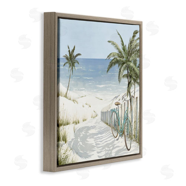 Stupell Industries Lorenzo Collective | Beach Bike Coastal Scene Wall Art
