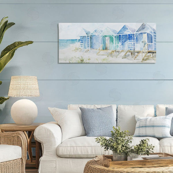 Stupell Industries Lorenzo Collective | Beach Cabins In A Row Wall Art