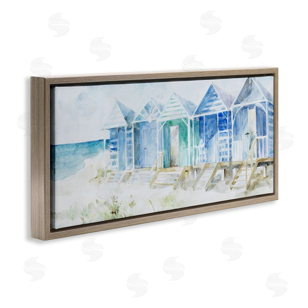 Stupell Industries Lorenzo Collective | Beach Cabins In A Row Wall Art
