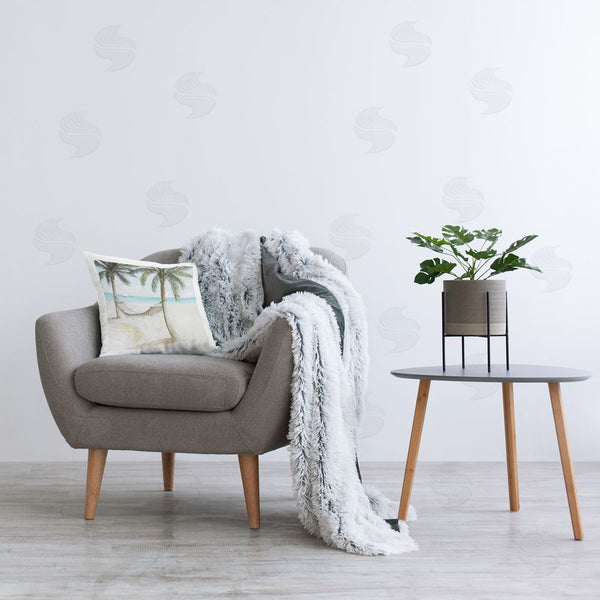 Stupell Industries Lorenzo Collective | Beach Hammock Coastal Scene Throw Pillow