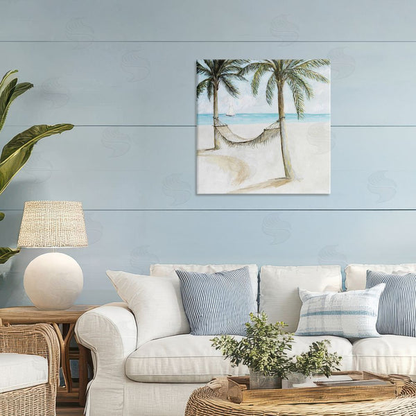 Stupell Industries Lorenzo Collective | Beach Hammock Coastal Scene Wall Art