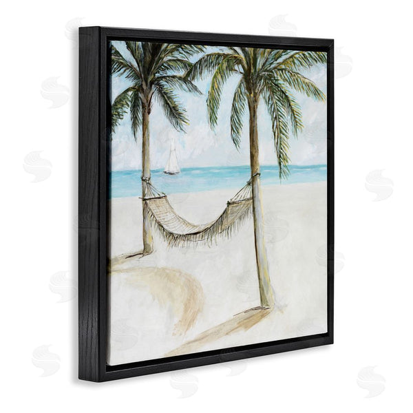 Stupell Industries Lorenzo Collective | Beach Hammock Coastal Scene Wall Art