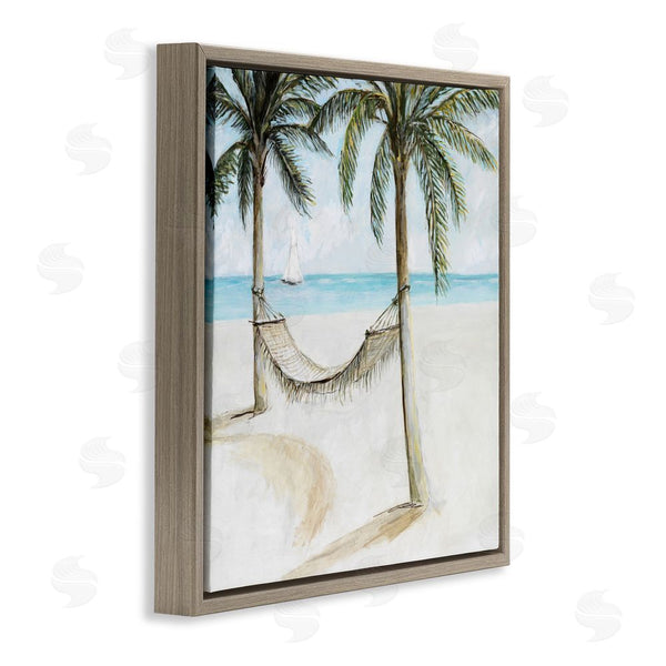 Stupell Industries Lorenzo Collective | Beach Hammock Coastal Scene Wall Art