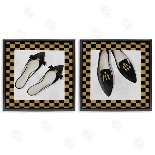 Stupell Industries Lorenzo Collective | Black Flats & Sliders Wall Art