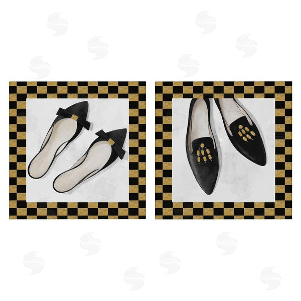 stupell industries Lorenzo Collective | Black Flats & Sliders Wall Art