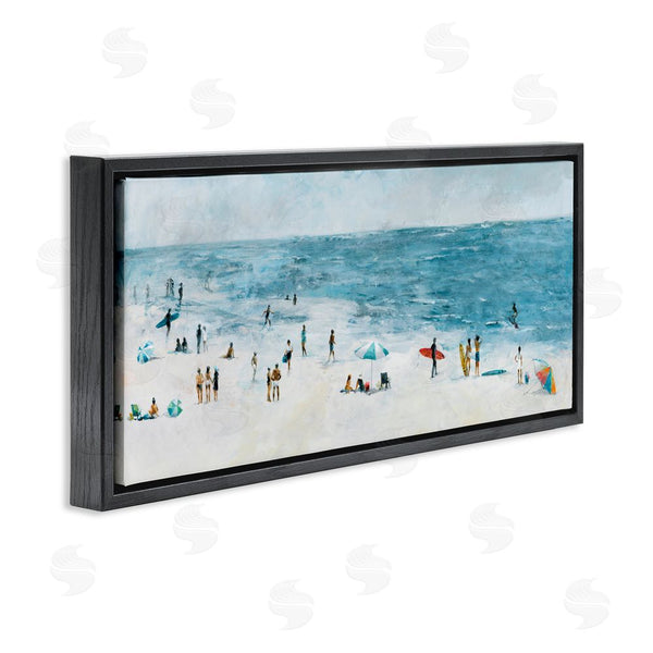 Stupell Industries Lorenzo Collective | Busy Beach Coastal Scene Wall Art