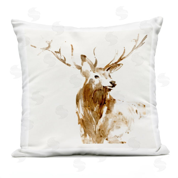 Stupell Industries Lorenzo Collective | Deer Portrait Head Shot Throw Pillow