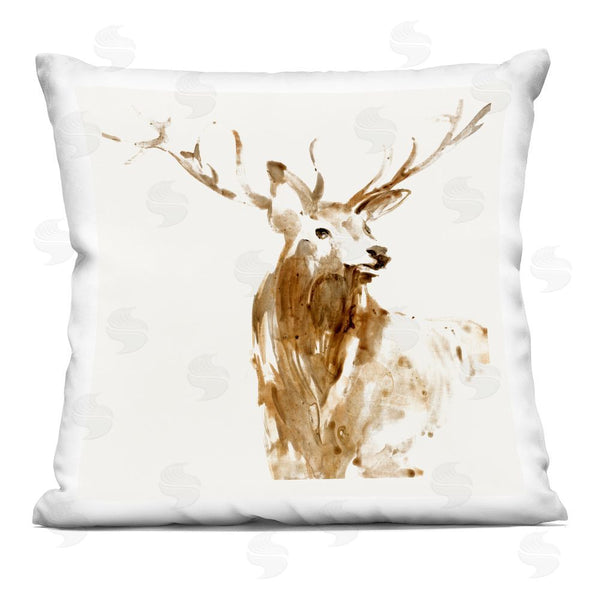 stupell industries Lorenzo Collective | Deer Portrait Head Shot Throw Pillow