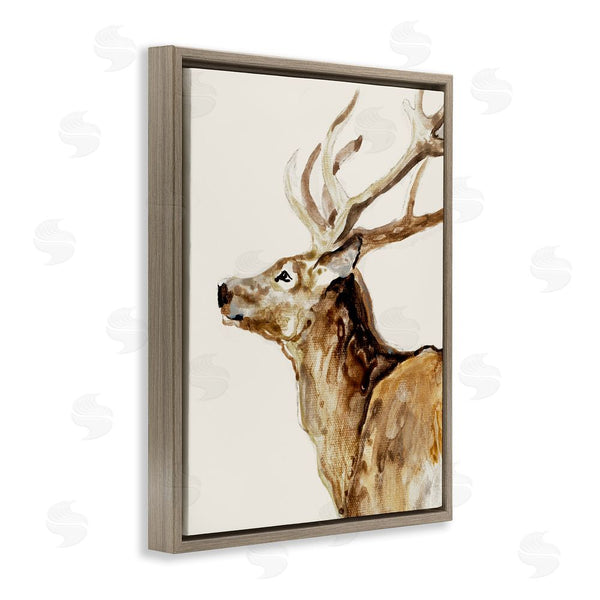 Stupell Industries Lorenzo Collective | Deer Portrait Profile View Wall Art