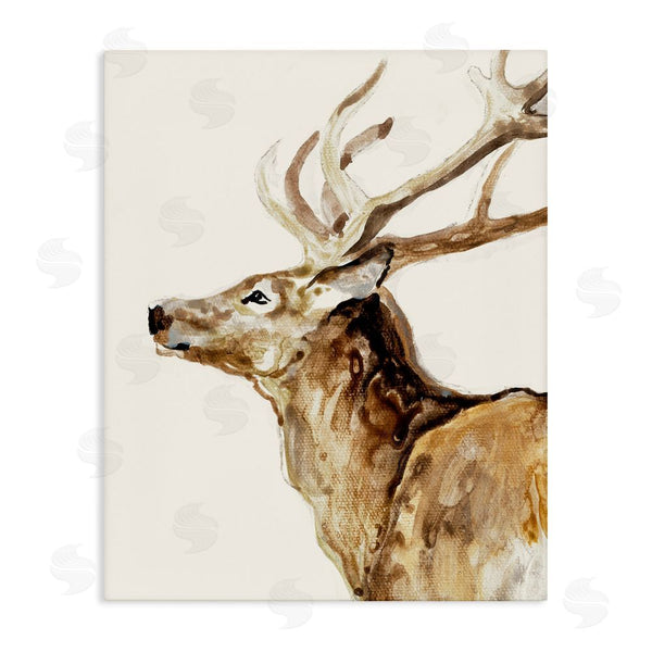 stupell industries Lorenzo Collective | Deer Portrait Profile View Wall Art