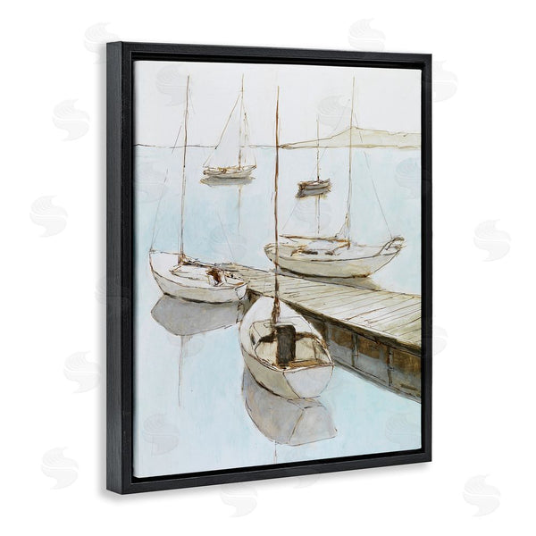 Stupell Industries Lorenzo Collective | Docked Sails Coastal Scene Wall Art