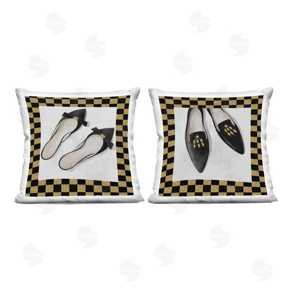 stupell industries Lorenzo Collective | Flats & Sliders Shoes Throw Pillow