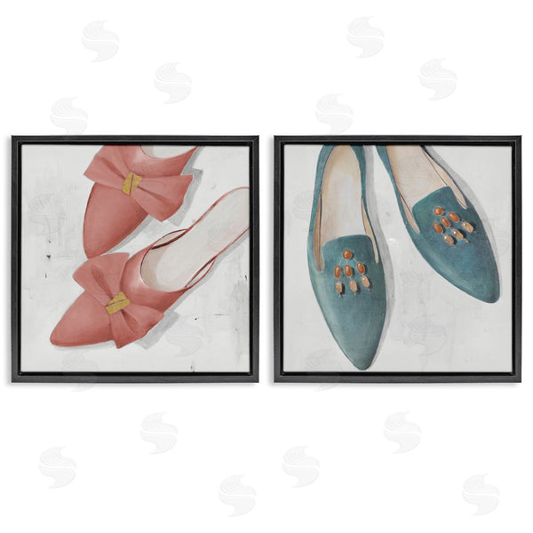 Stupell Industries Lorenzo Collective | Pink & Blue Fashion Flats Wall Art