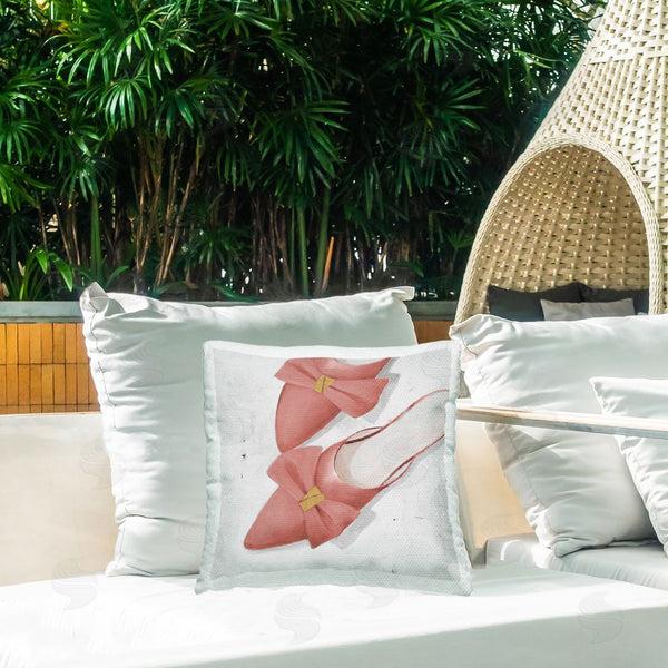 Stupell Industries Lorenzo Collective | Pink Kitten Heels Printed Throw Pillow