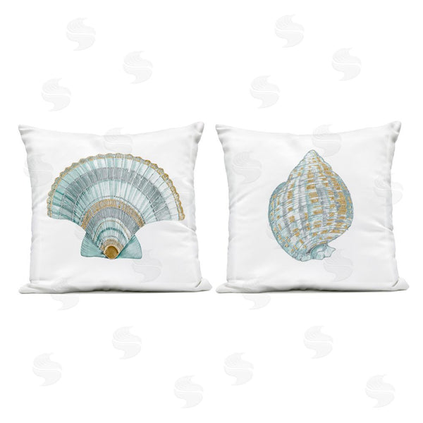 Stupell Industries Lorenzo Collective | Regal Shells Scallop And Spiral Throw Pillow