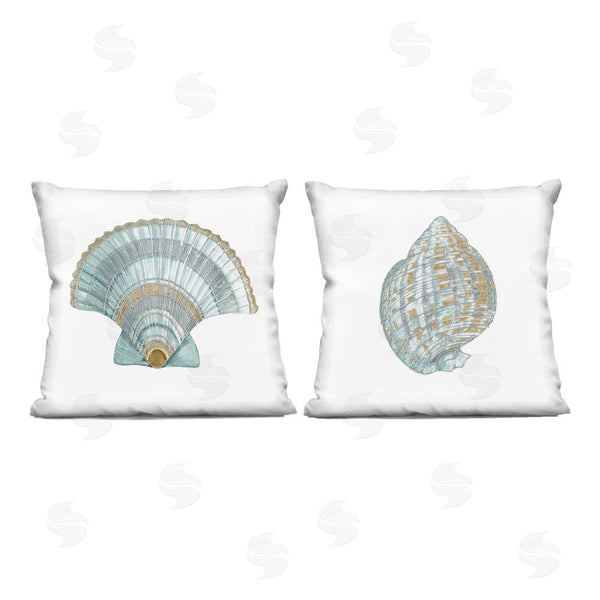 stupell industries Lorenzo Collective | Regal Shells Scallop and Spiral Throw Pillow