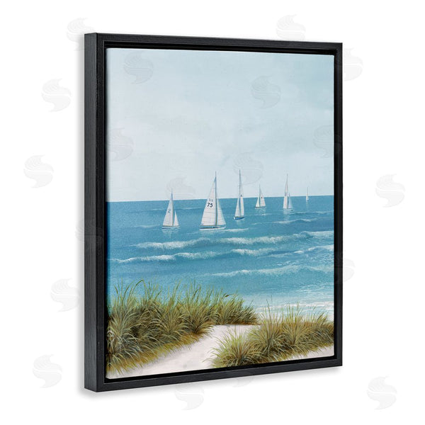 Stupell Industries Lorenzo Collective | Sail Away Beach Seascape Wall Art