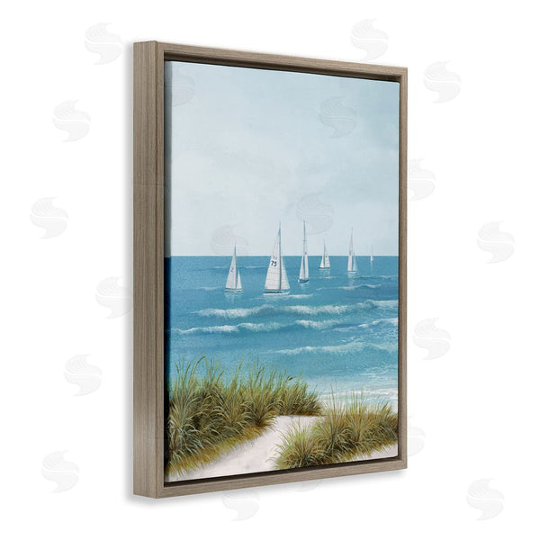 Stupell Industries Lorenzo Collective | Sail Away Beach Seascape Wall Art