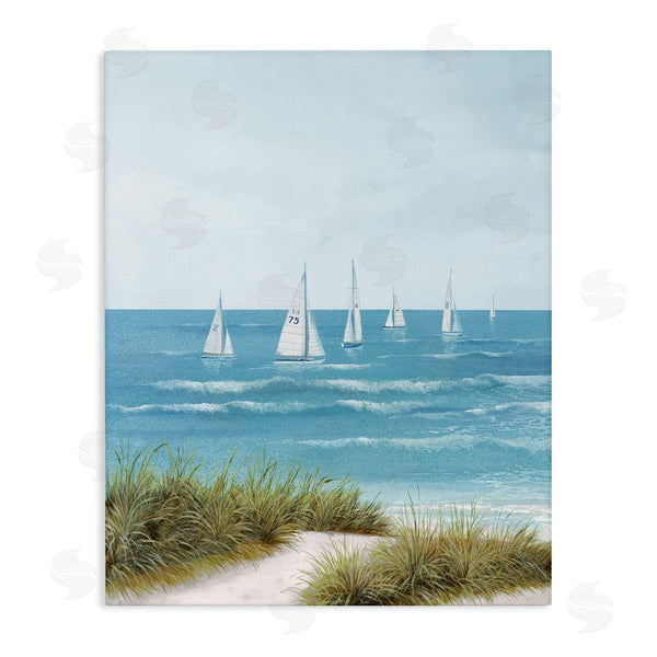 stupell industries Lorenzo Collective | Sail Away Beach Seascape Wall Art