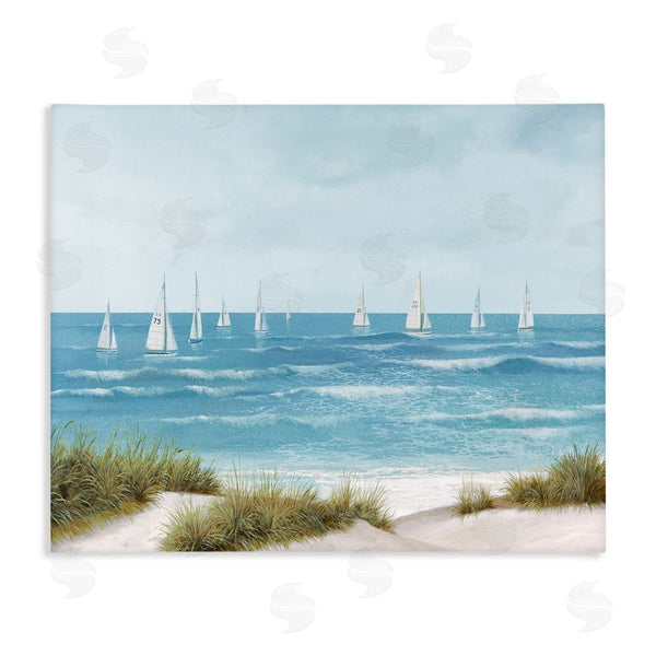 stupell industries Lorenzo Collective | Sail Away Seaside Boats Wall Art