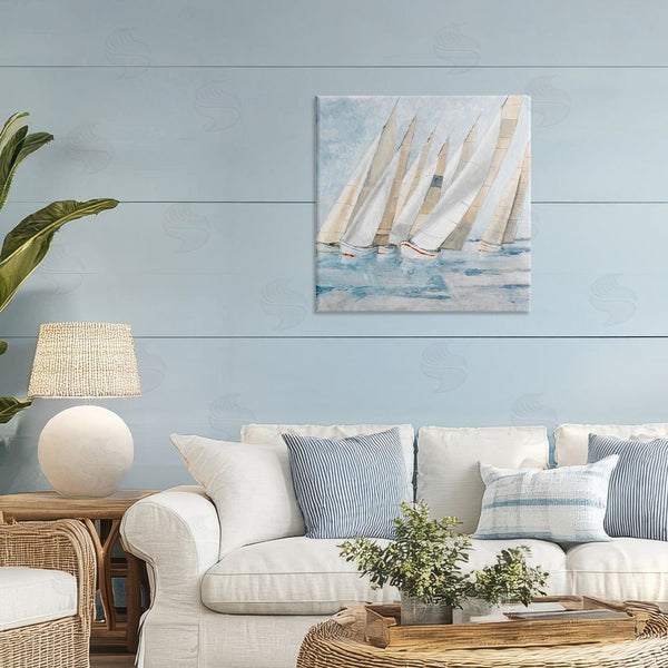 Stupell Industries Lorenzo Collective | Sailboat Regatta Coastal Scene Wall Art