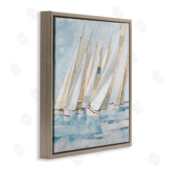 Stupell Industries Lorenzo Collective | Sailboat Regatta Coastal Scene Wall Art