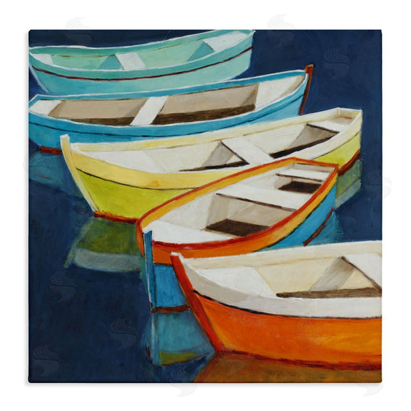 stupell industries Lorenzo Collective | Serene Rowboats in Summer Wall Art