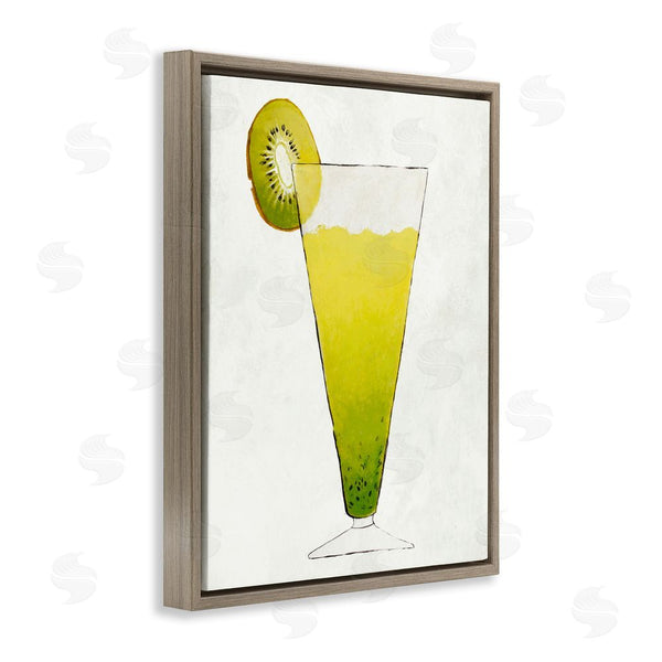 Stupell Industries Lorenzo Collective | Summer Cocktail Kiwi Slice Wall Art