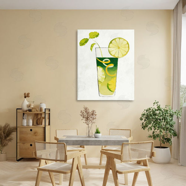 Stupell Industries Lorenzo Collective | Summer Cocktail Lime Mint Wall Art