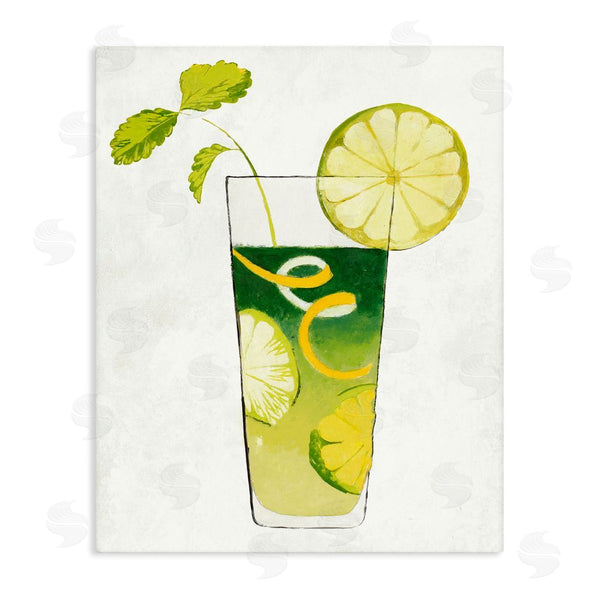stupell industries Lorenzo Collective | Summer Cocktail Lime Mint Wall Art
