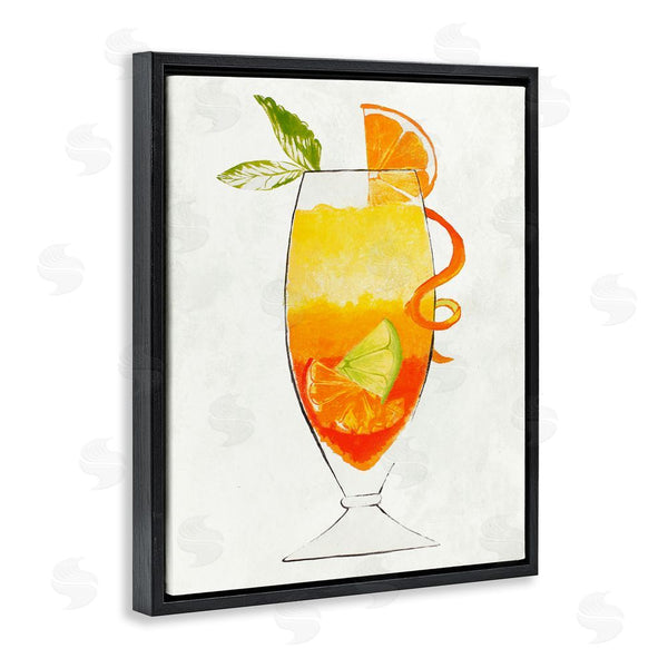 Stupell Industries Lorenzo Collective | Summer Cocktail Orange Fruit Wall Art