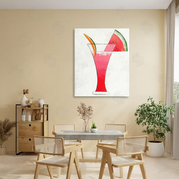 Stupell Industries Lorenzo Collective | Summer Cocktail Watermelon Slice Wall Art