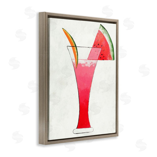 Stupell Industries Lorenzo Collective | Summer Cocktail Watermelon Slice Wall Art