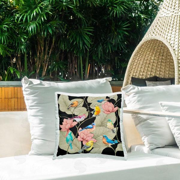 Stupell Industries Lorenzo Collective | Tropical Array Of Birds Throw Pillow