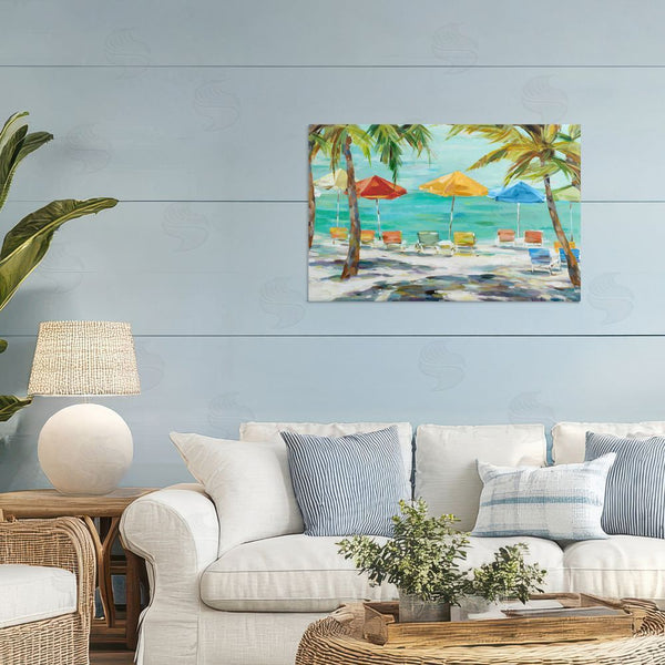Stupell Industries Lorenzo Collective | Umbrellas Under The Palms Wall Art