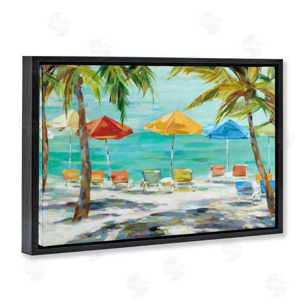 Stupell Industries Lorenzo Collective | Umbrellas Under The Palms Wall Art