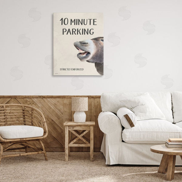 Stupell Industries Lori Deiter | 10 Minute Parking Donkey Wall Art