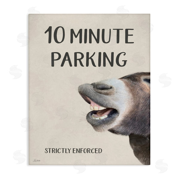 stupell industries Lori Deiter | 10 Minute Parking Donkey Wall Art
