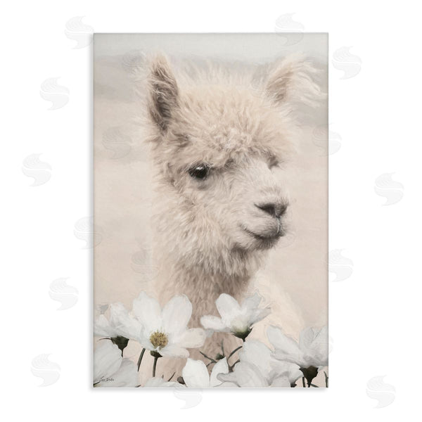 stupell industries Lori Deiter | Alpaca with White Blossoms