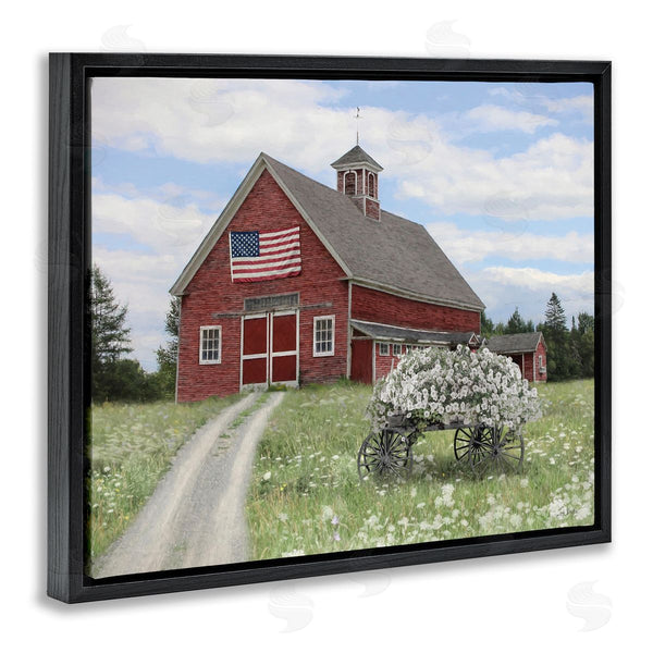 Stupell Industries Lori Deiter | Barn With Floral Wagon